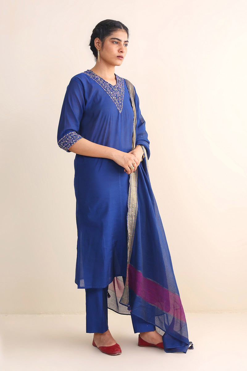 Generation - Balochi Begum - Blue - Cotton - 3 Piece