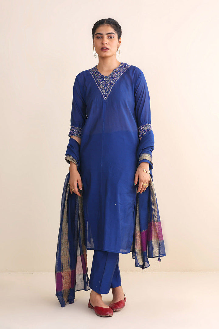 Generation - Balochi Begum - Blue - Cotton - 3 Piece