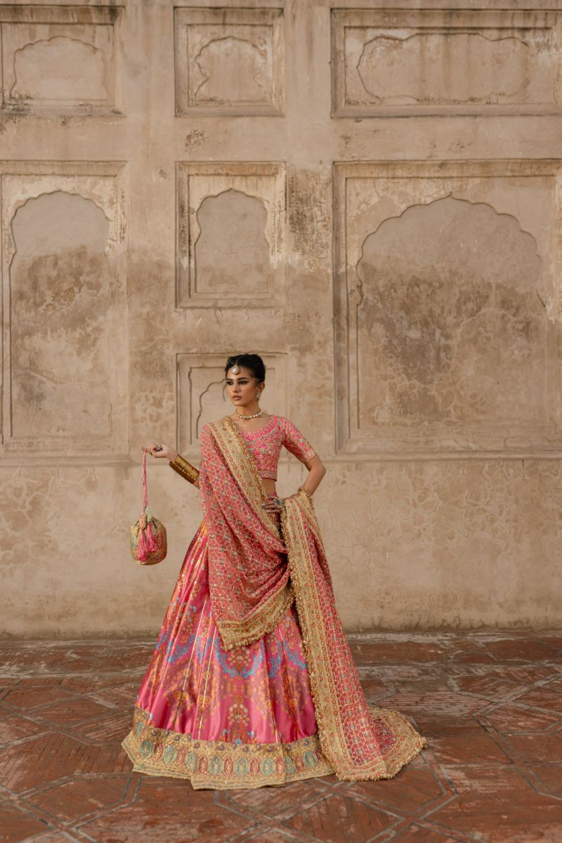 Maria Osama Khan - SAFIYA - PINK - Grip Silk & ORGANZA - 3 Piece