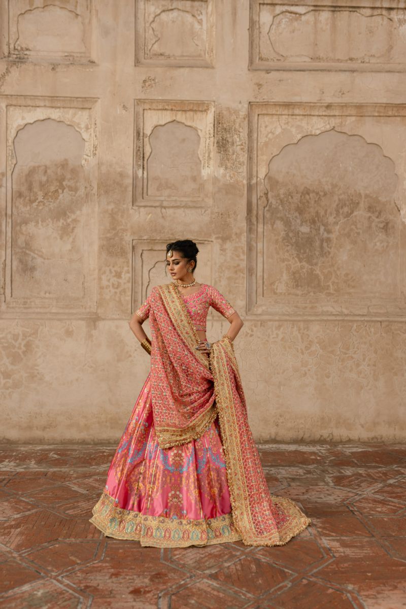 Maria Osama Khan - SAFIYA - PINK - Grip Silk & ORGANZA - 3 Piece