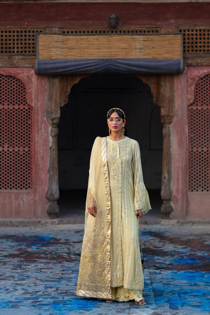 Nilofer Shahid - Sahar - Maansi - Silk - 3 Piece