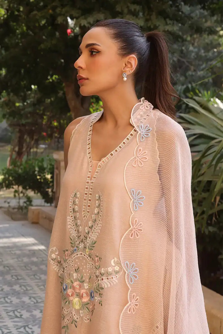 Sania Maskatiya - Sahira - Khaddi, Raw Silk & Dupatta - 3 Piece