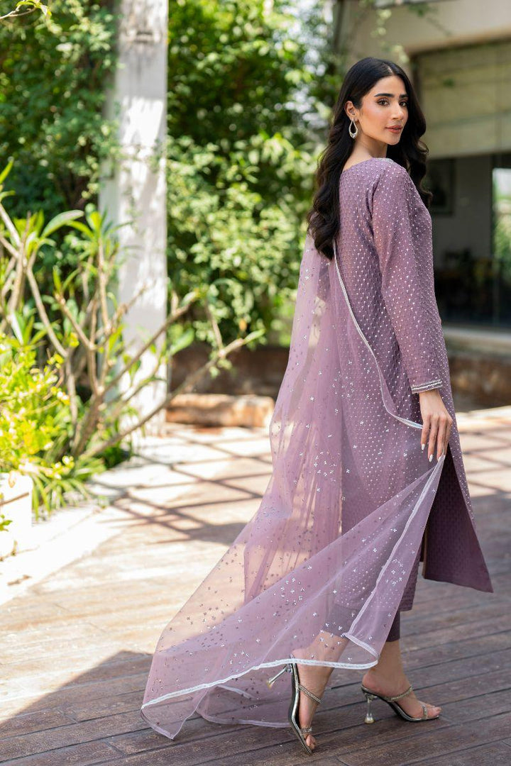 Natasha Kamal - Sangria - mauve - Georgette lined with crepe de chin - 3 Piece