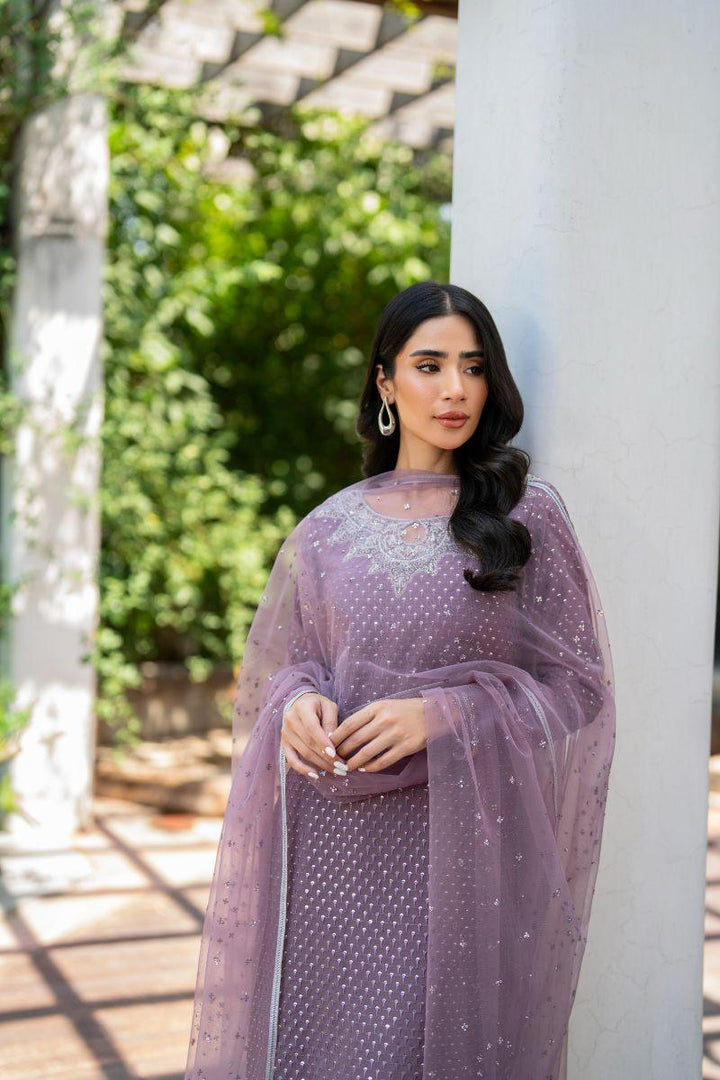 Natasha Kamal - Sangria - mauve - Georgette lined with crepe de chin - 3 Piece