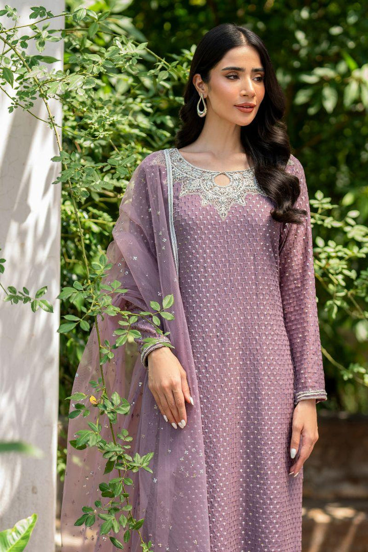 Natasha Kamal - Sangria - mauve - Georgette lined with crepe de chin - 3 Piece