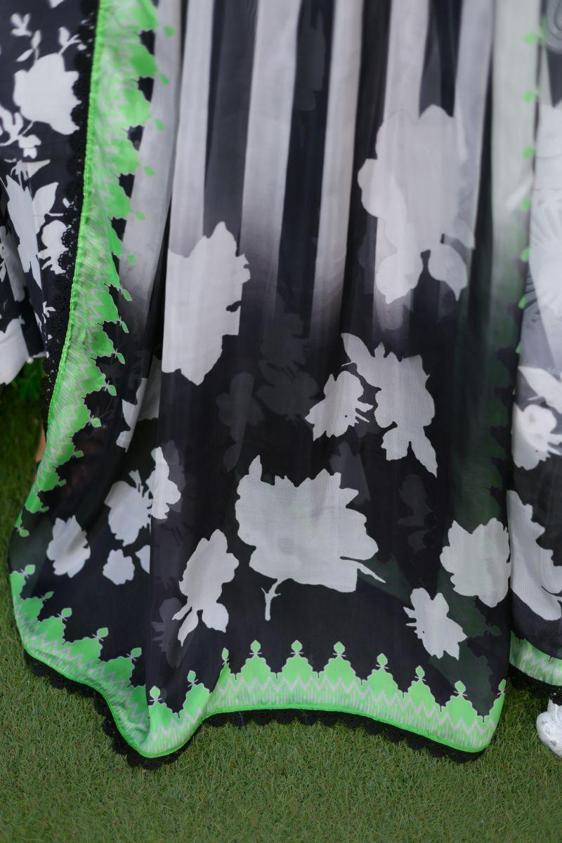 Reema Ahsan - Seline - Lawn & Silk - Black&white - 3 Piece