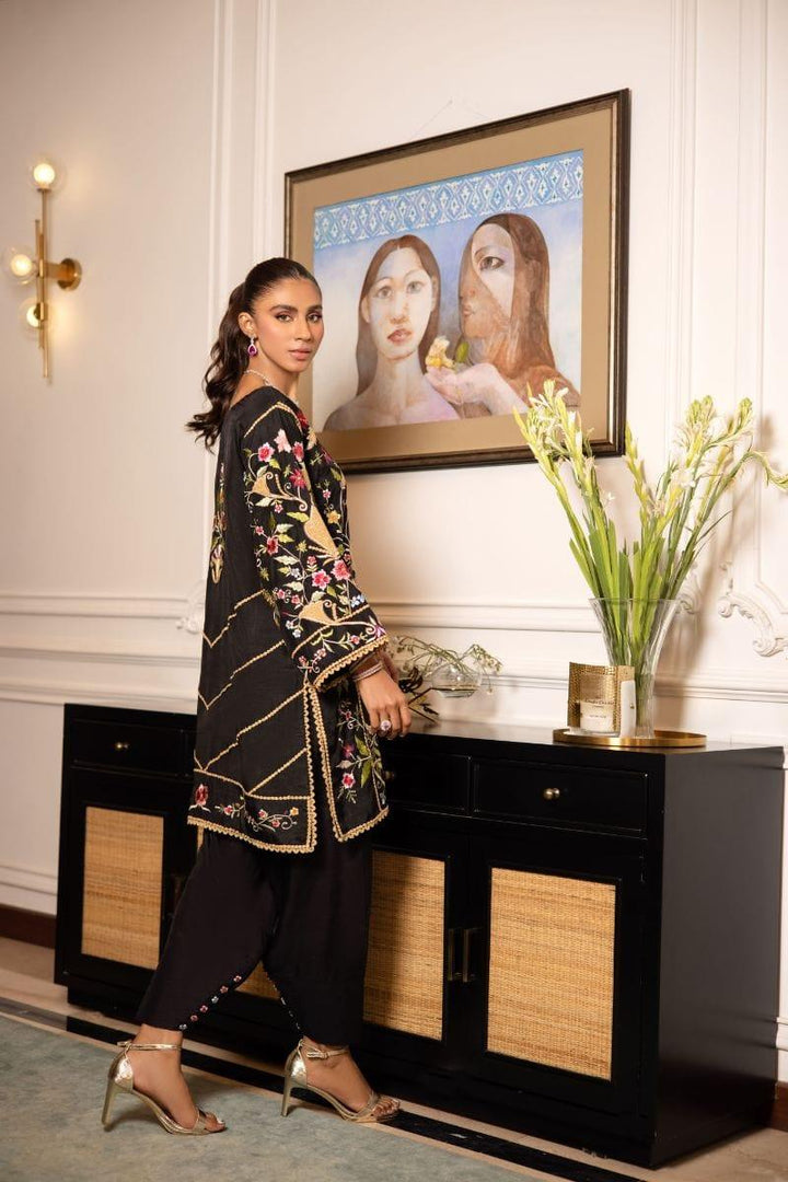 Shehrnaz - SHK-1217 - Talia - B - Black - Karandi - 2 Piece - Studio by TCS