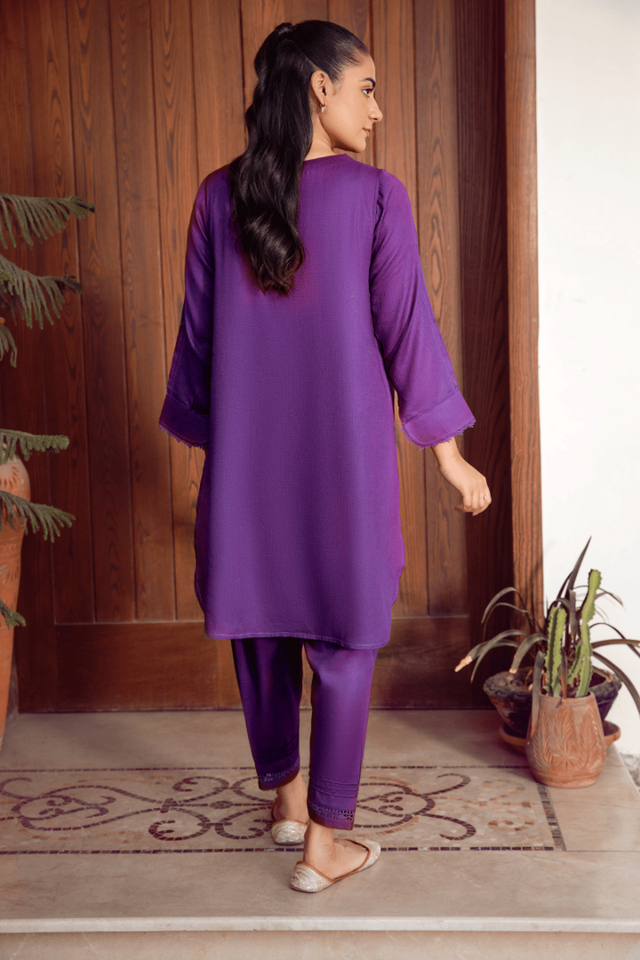 LA ROSAA - Purple Kaia - Dhanak - Purple - 2 Piece