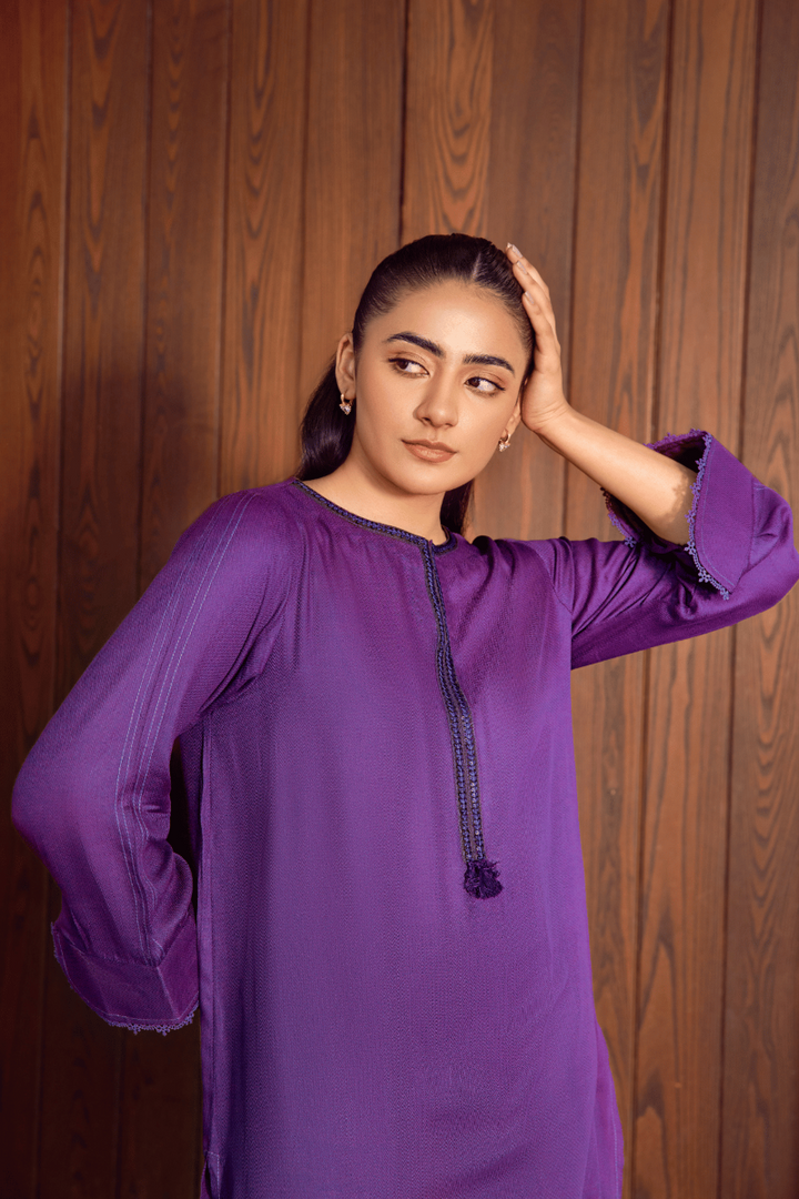 LA ROSAA - Purple Kaia - Dhanak - Purple - 2 Piece