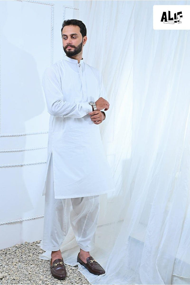 Alifyay - Off-White Kurta and Pajama 2 Piece AY-001 - cotton - Studio by TCS