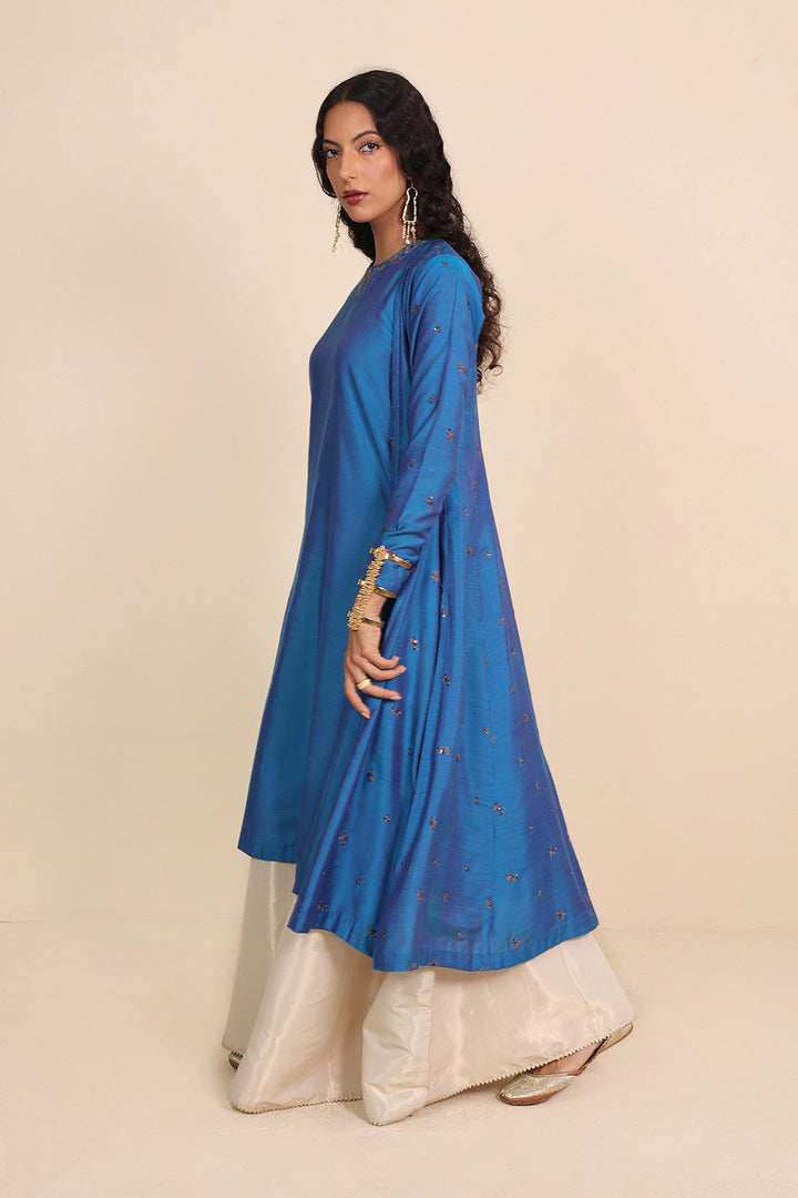 Generation - Musawirana - Blue - Cotton Chanderi Blend - 2 Piece