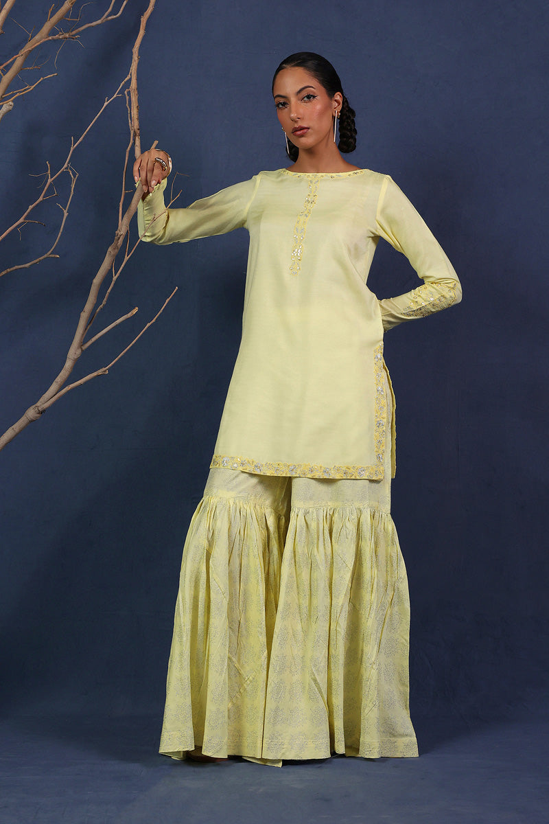 Generation - Musawirana - Green - Cotton Chanderi Blend - 2 Piece