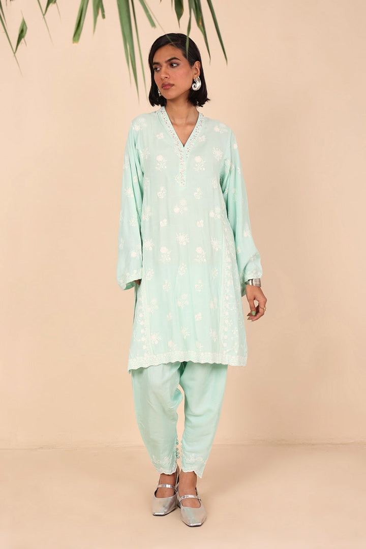 Generation - Lumban 2 Piece - Silk - Ferozi