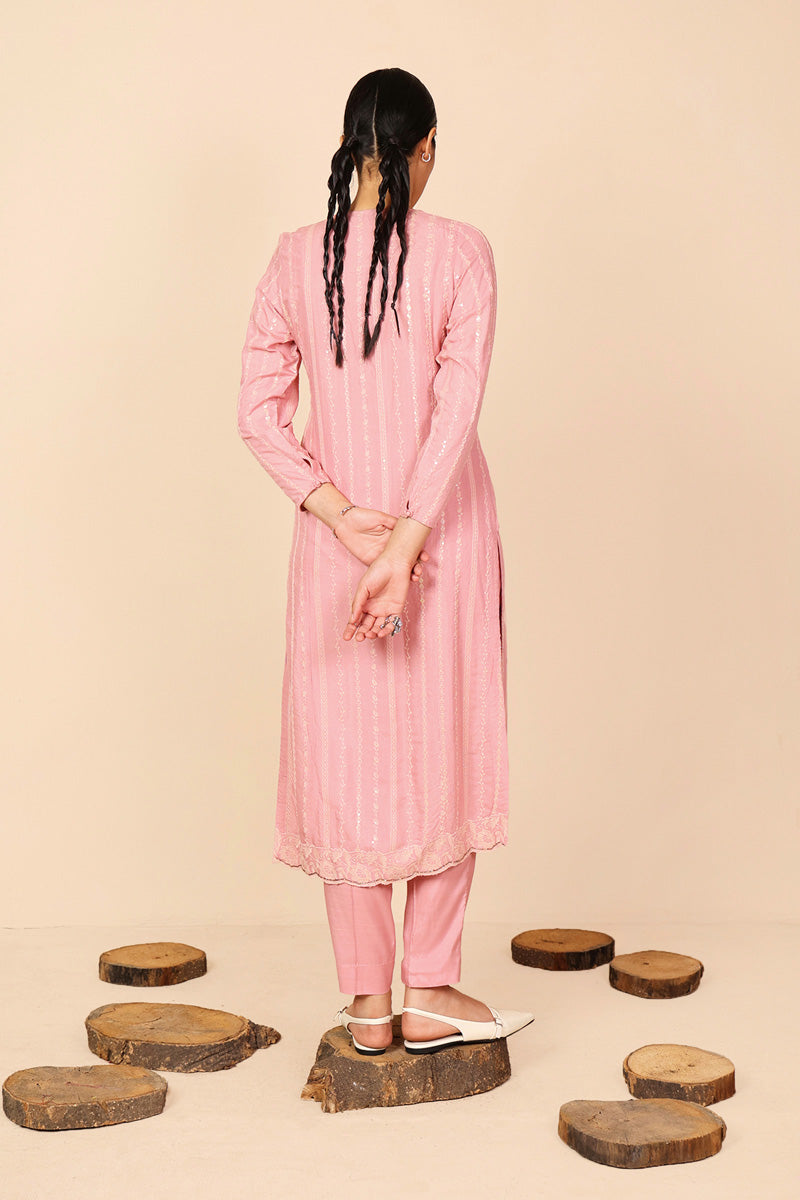 Generation - Sunehri Lumban - Raw Silk - Pink - 2 Piece