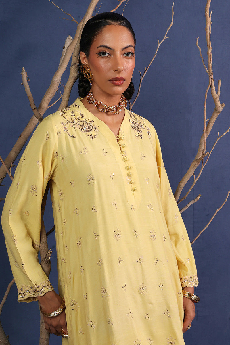 Generation - Motif Lumban - Yellow - Raw Silk - 2 Piece