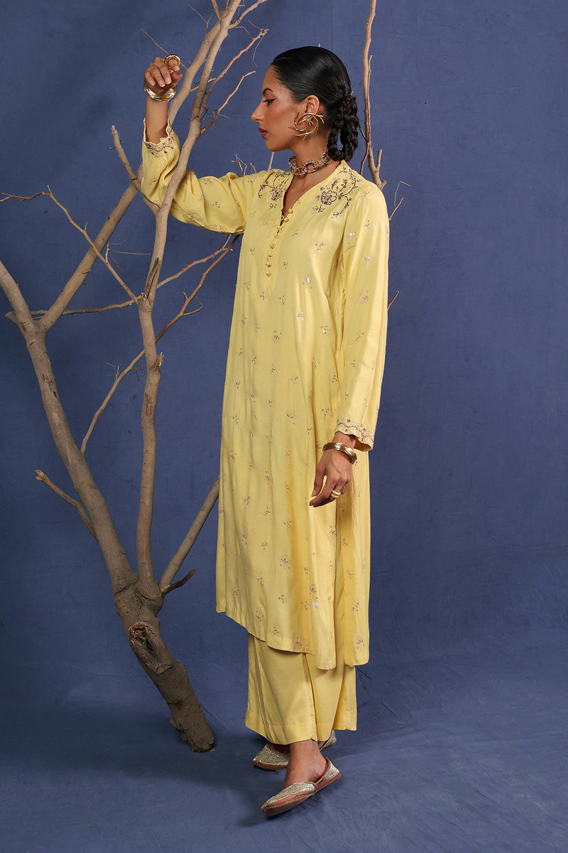 Generation - Motif Lumban - Yellow - Raw Silk - 2 Piece