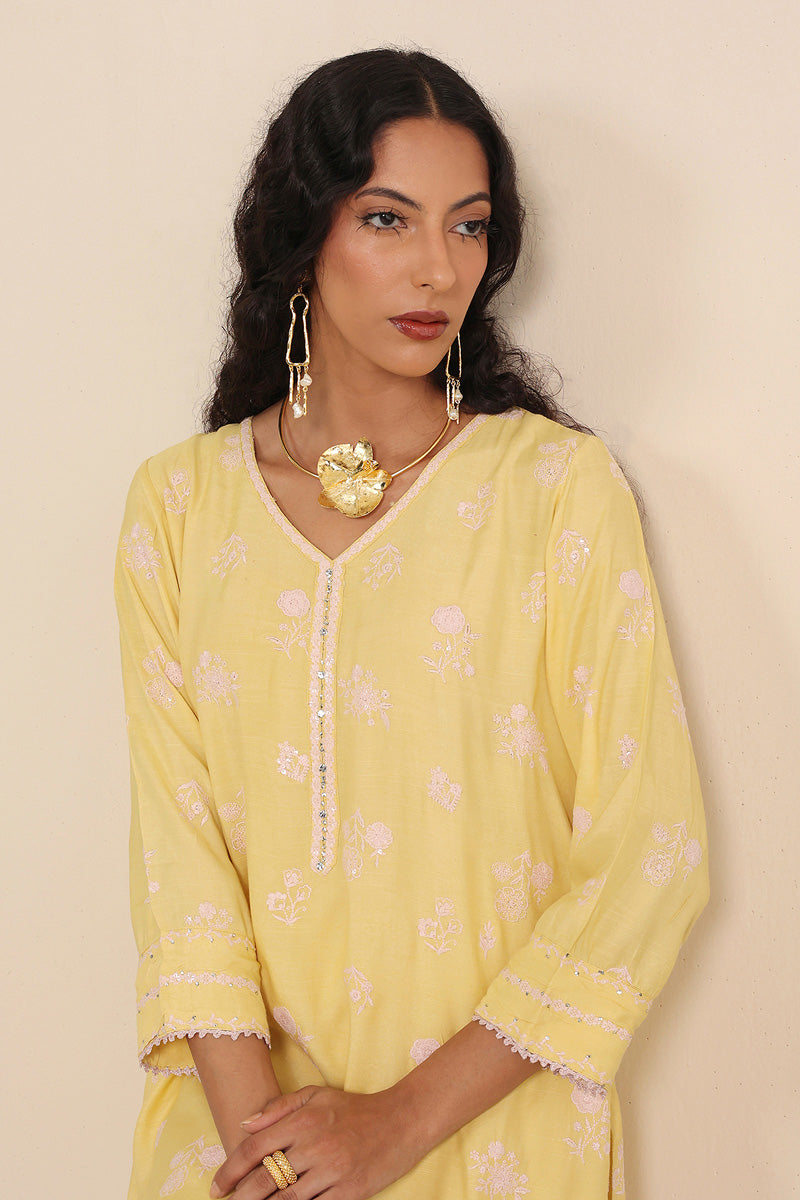 Generation - Botanic Lumban - Yellow - Raw Silk - 2 Piece