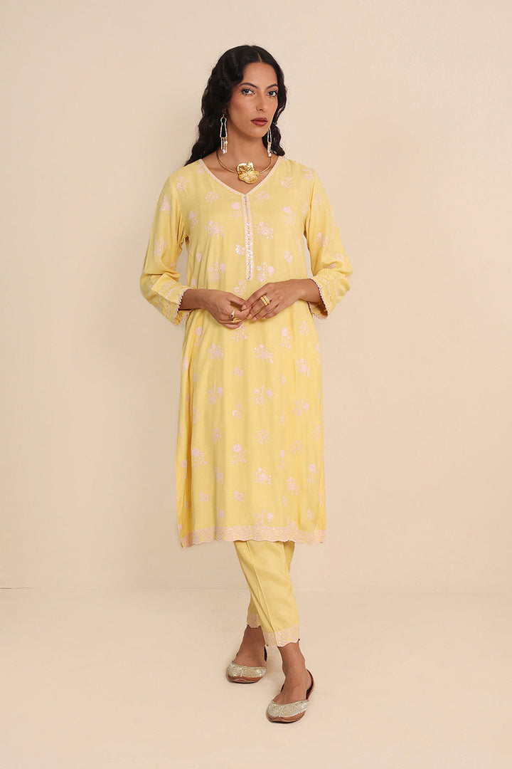 Generation - Botanic Lumban - Yellow - Raw Silk - 2 Piece