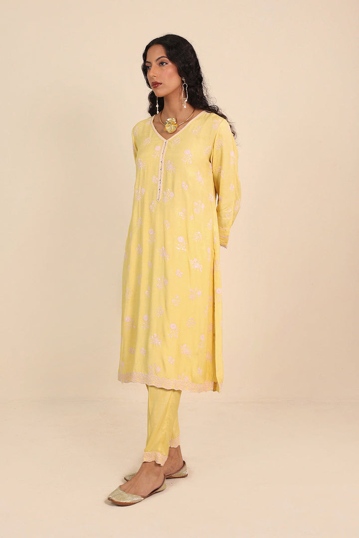 Generation - Botanic Lumban - Yellow - Raw Silk - 2 Piece