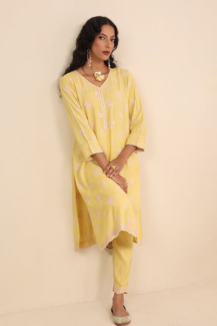 Generation - Botanic Lumban - Yellow - Raw Silk - 2 Piece