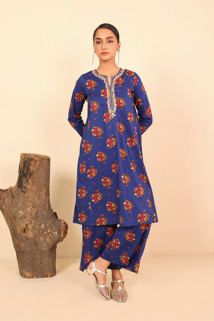 Generation - In The Garden Embroidered - Blue - Cambric - 2 Piece