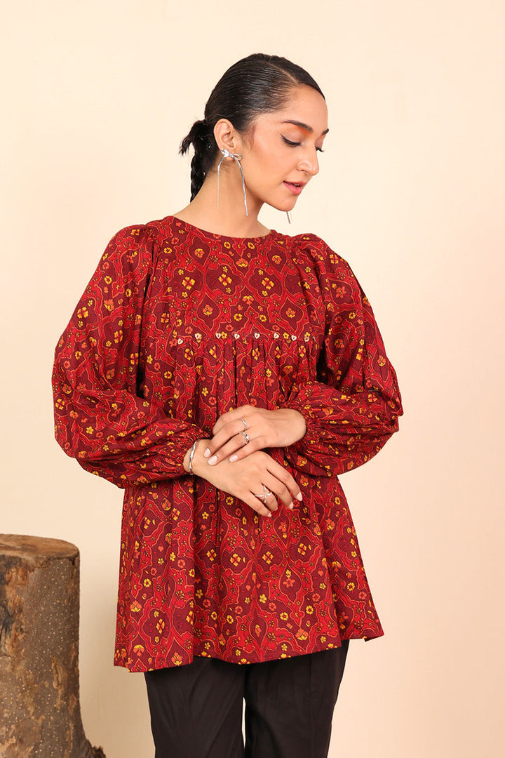 Generation - Persian Top - Maroon - Cambric - 1 Piece