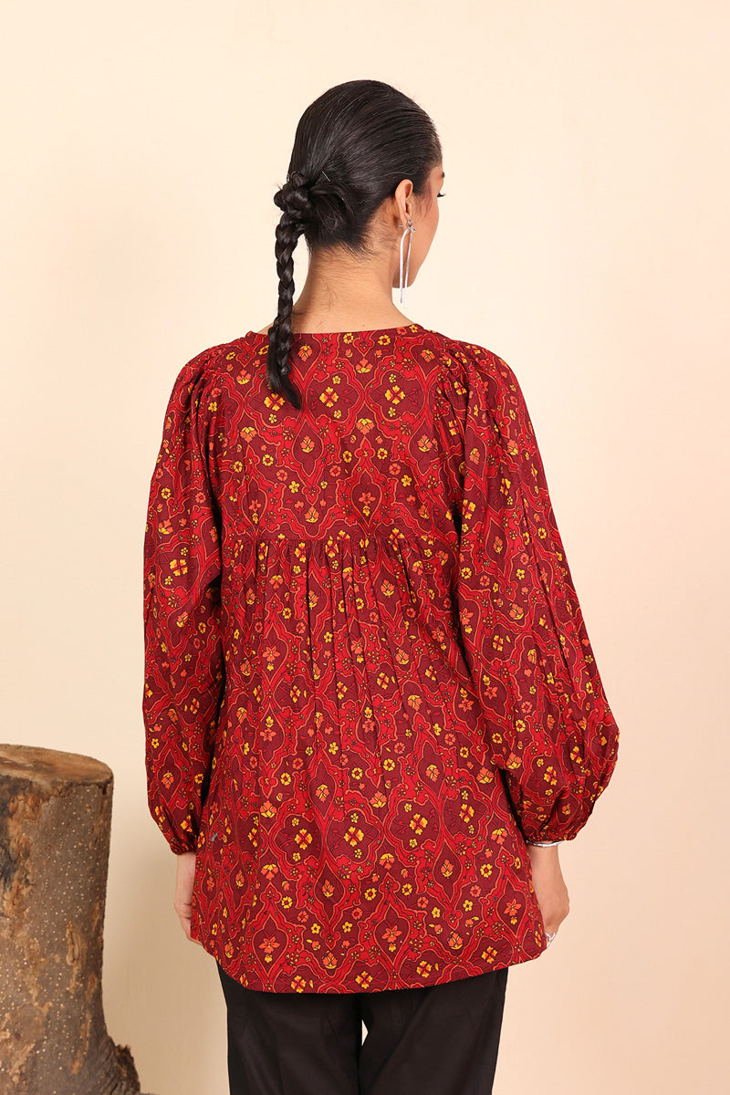 Generation - Persian Top - Maroon - Cambric - 1 Piece