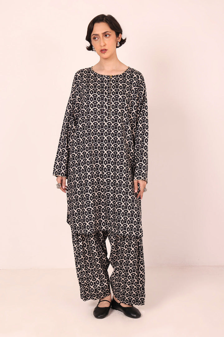 Generation - Printed Zawiya - Cambric - Black - 2 Piece