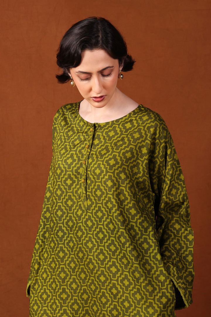 Generation - Contemporary Zawiya - Cambric - Green - 2 Piece