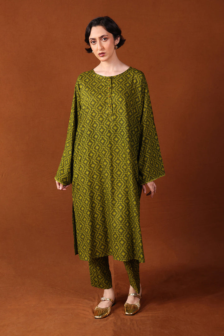 Generation - Contemporary Zawiya - Cambric - Green - 2 Piece