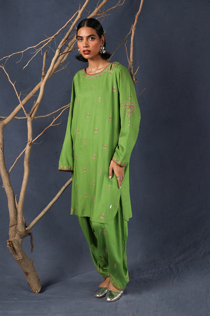 Generation - Sunheri Chaar Kali - Cotton - Green