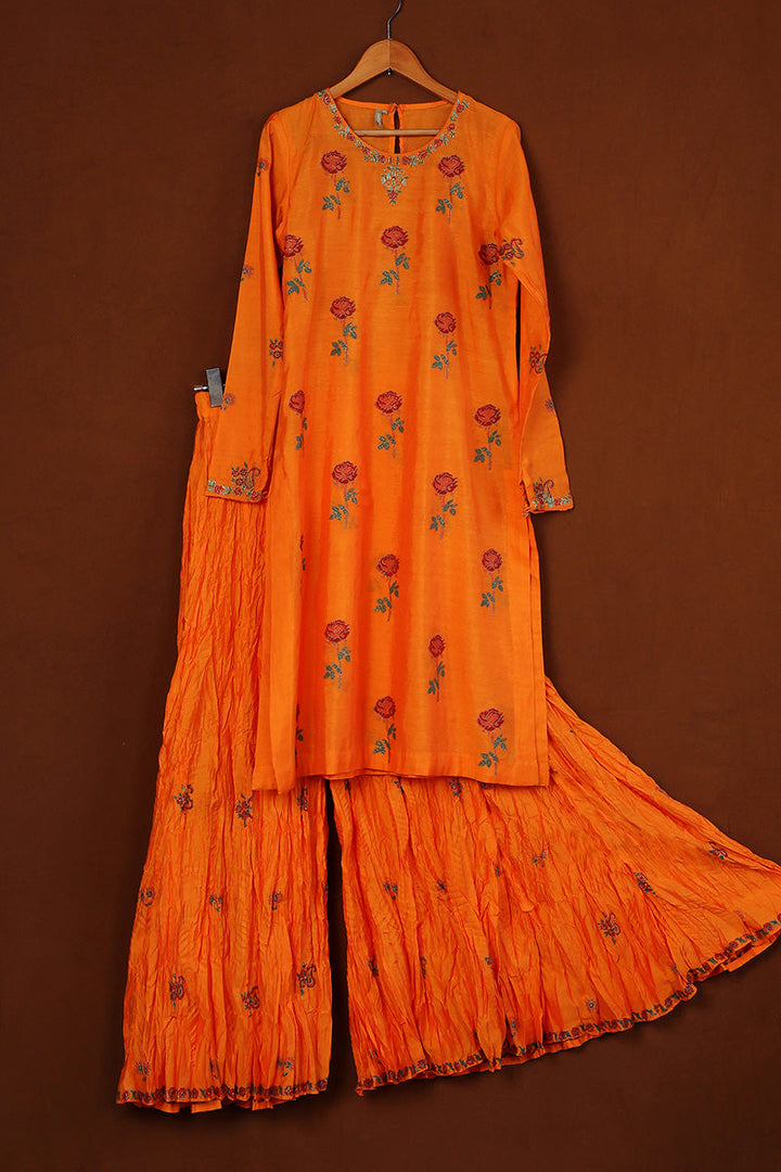 Generation - Suit Gota Kalamkari 2 Piece - Cotton - Mango Yellow