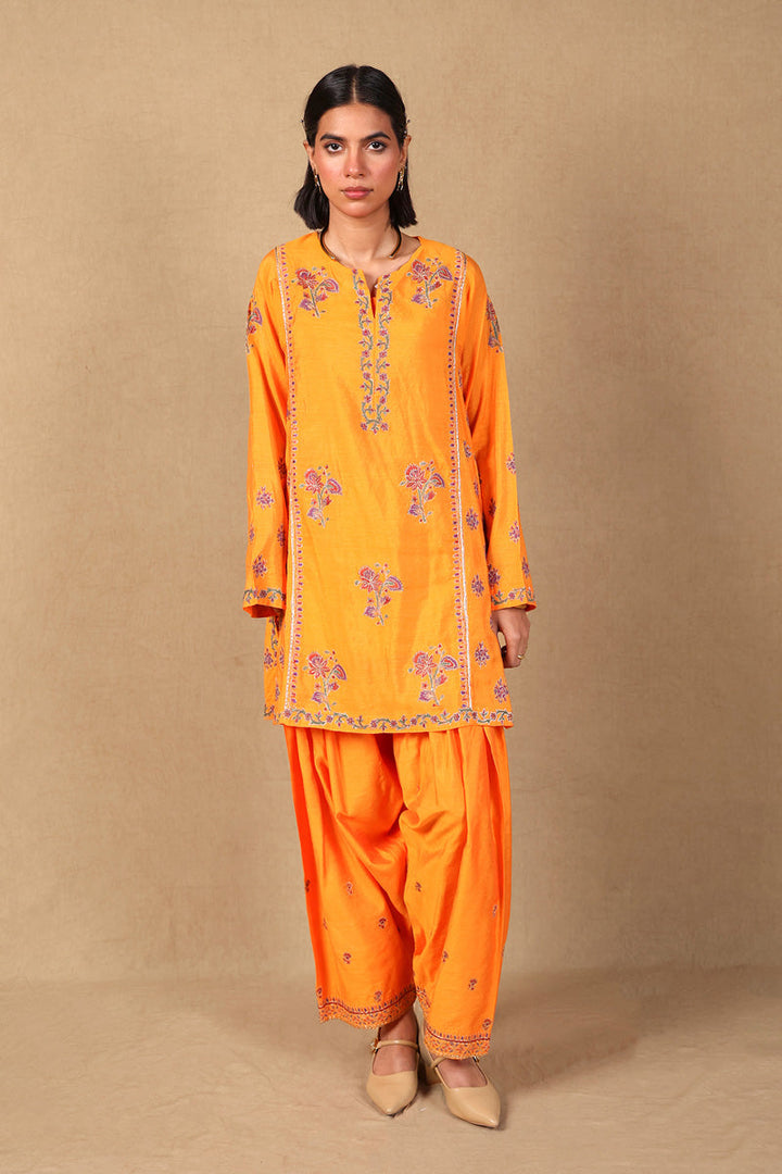 Generation - Gota Kalamkari 2 Piece - Cotton - Yellow