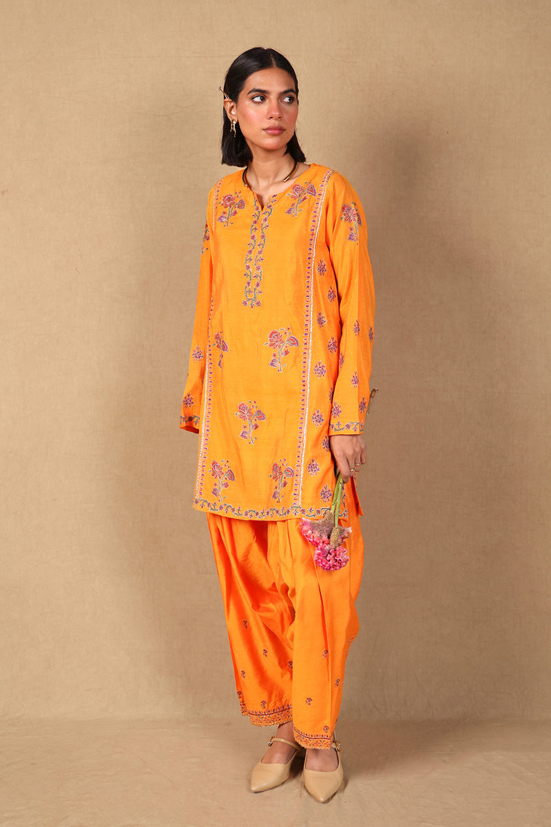 Generation - Gota Kalamkari 2 Piece - Cotton - Yellow