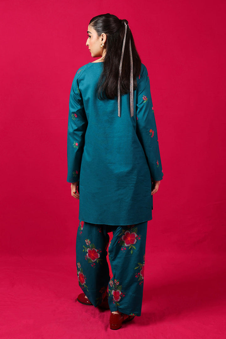 Generation - Floral Baharaan - Teal - Cambric - 2 Piece