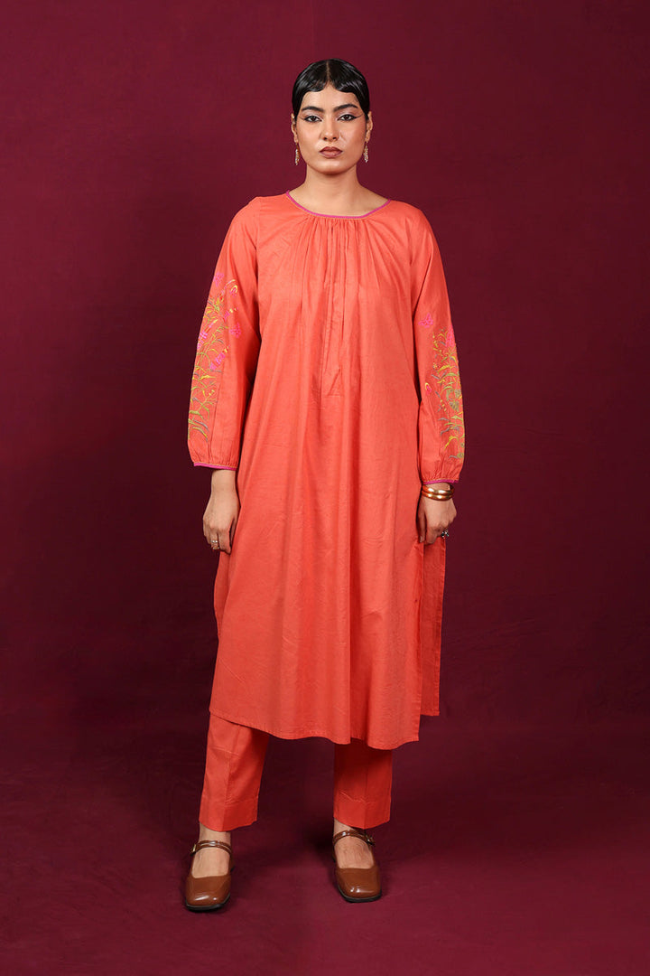 Generation - Foliage Baharaan - Coral - 2 Piece