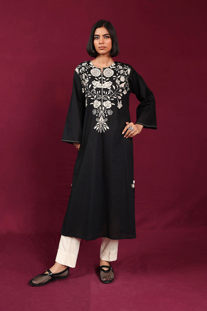 Generation - Foliage Opus Kurta - Black - 1 Piece