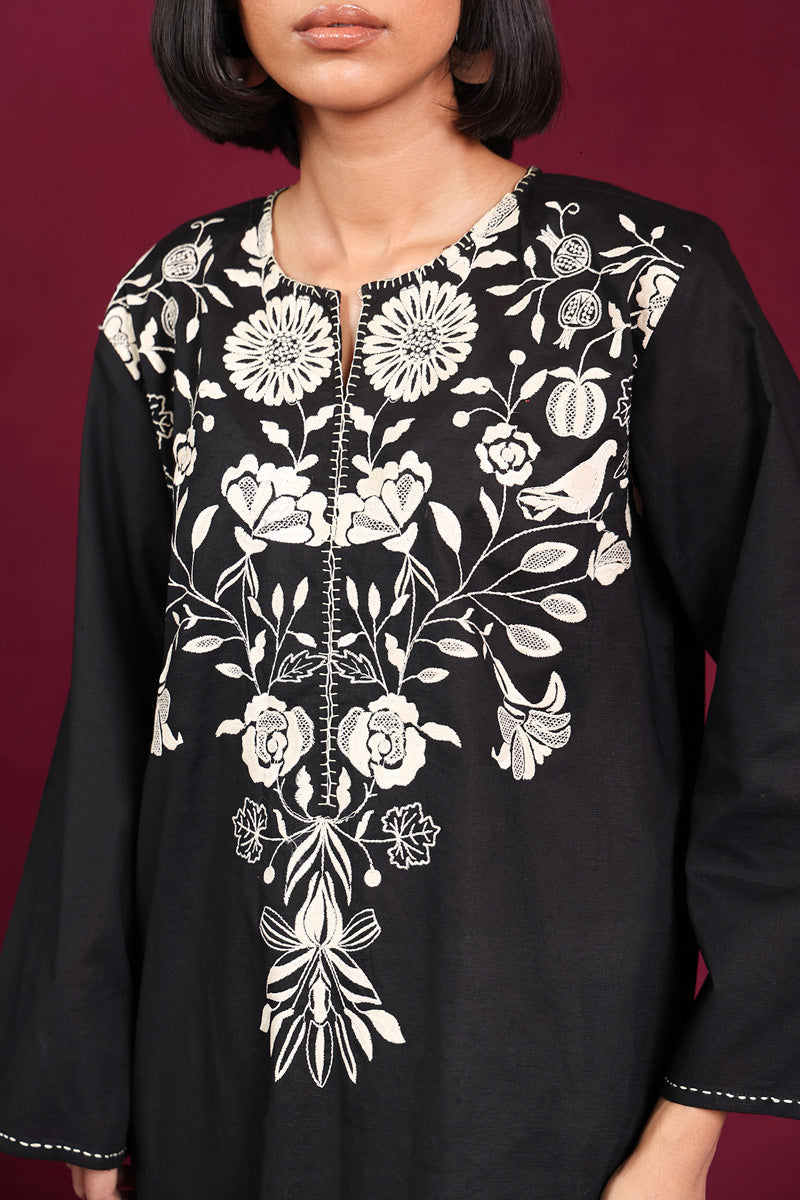 Generation - Foliage Opus Kurta - Black - 1 Piece