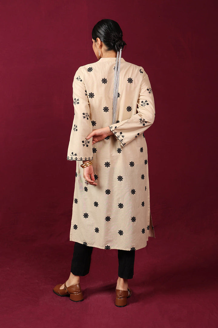 Generation - Mono Foliage Opus Kurta - Beige - 1 Piece