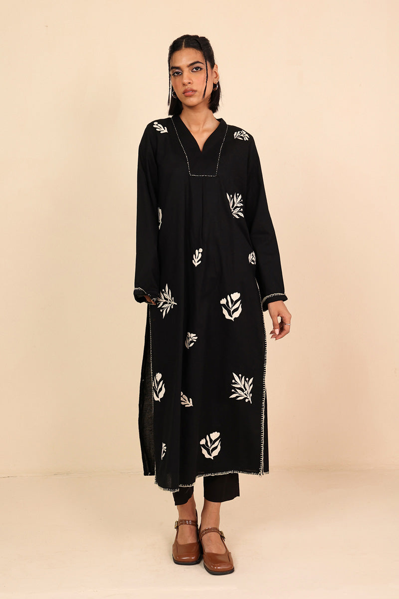 Generation - Monochrome Opus Kurta - Beige - 1 Piece