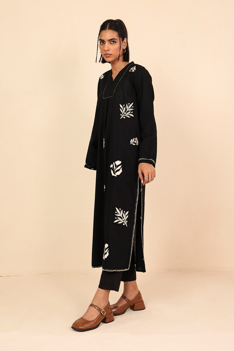 Generation - Monochrome Opus Kurta - Beige - 1 Piece