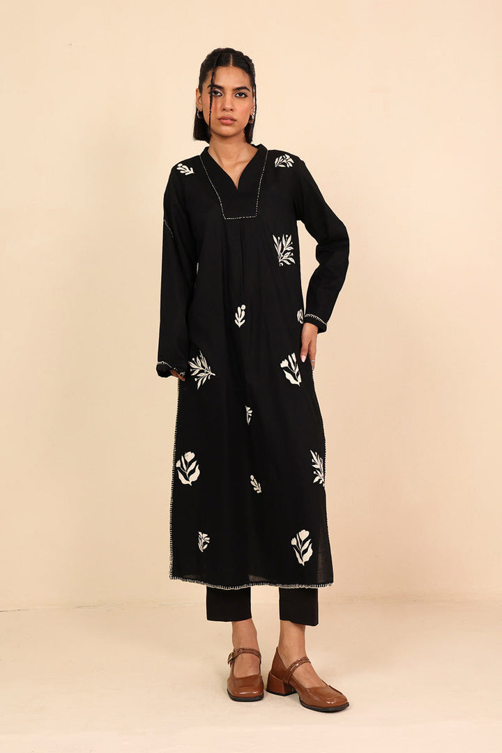 Generation - Monochrome Opus Kurta - Beige - 1 Piece