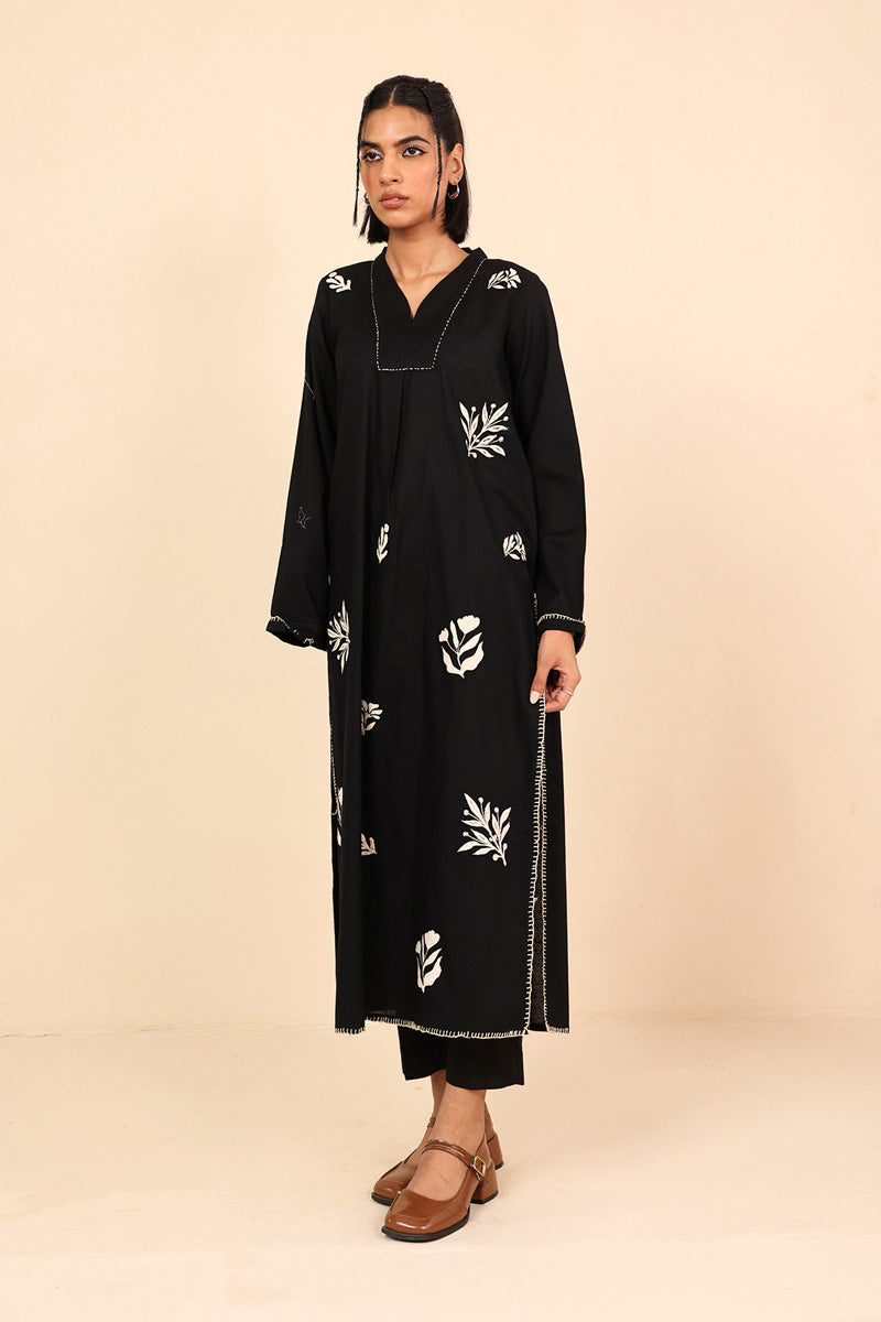 Generation - Monochrome Opus Kurta - Beige - 1 Piece