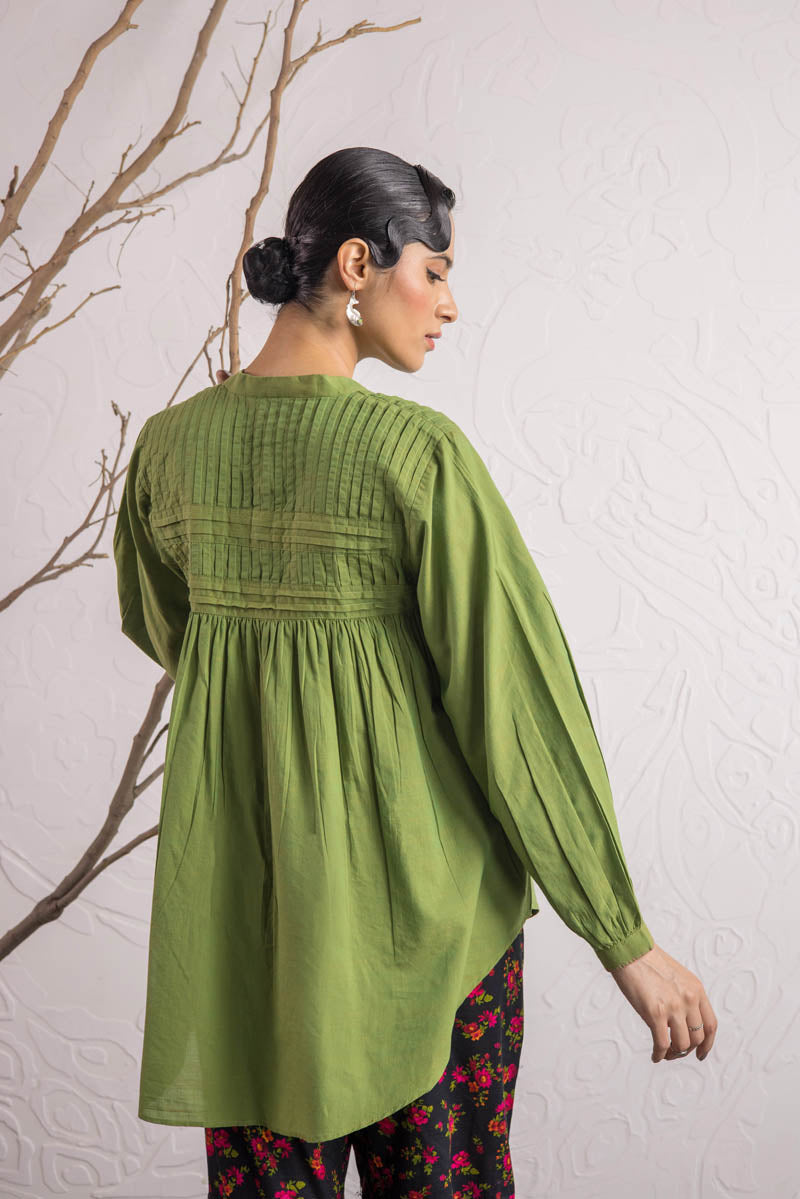 Generation - Pleated Maximal Top - Green - 1 Piece