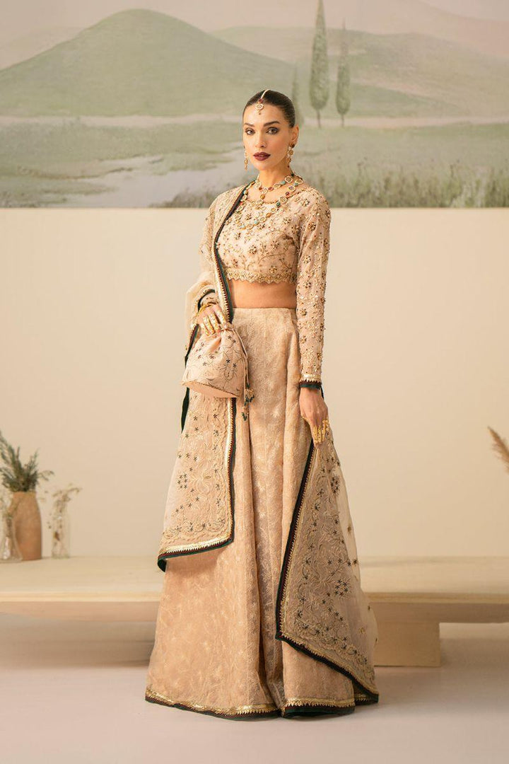 Fozia Khalid - Dilara - Beige - Organza - 3 Piece