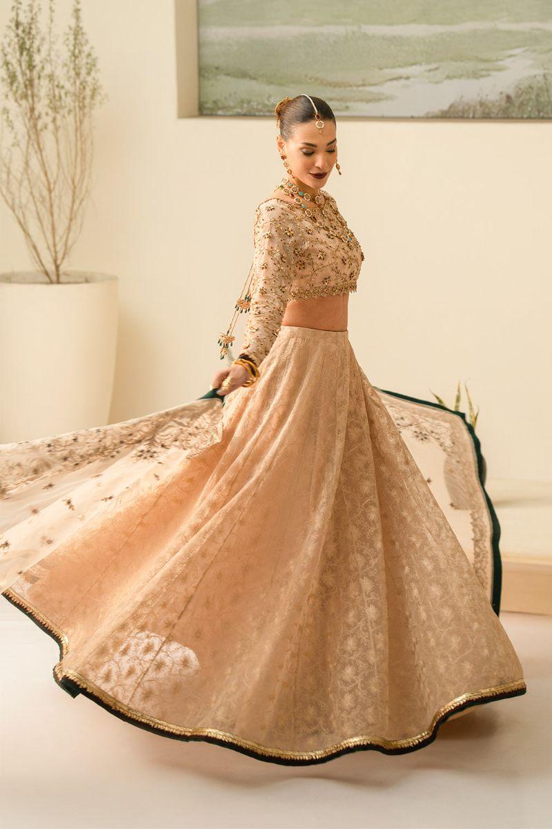 Fozia Khalid - Dilara - Beige - Organza - 3 Piece