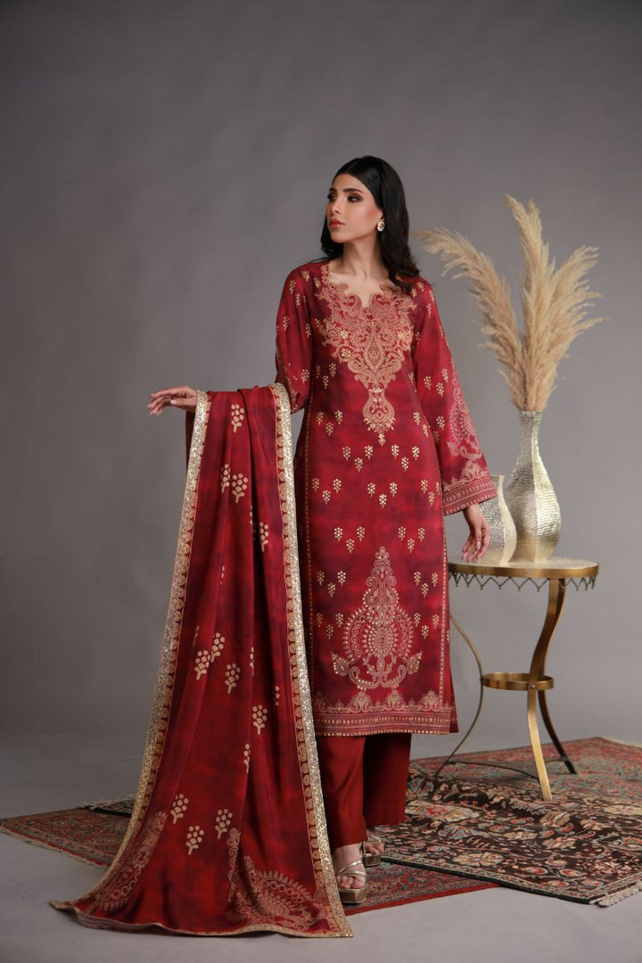 Shamaeel - WFE-02 - Khaadi Silk - 3 Piece