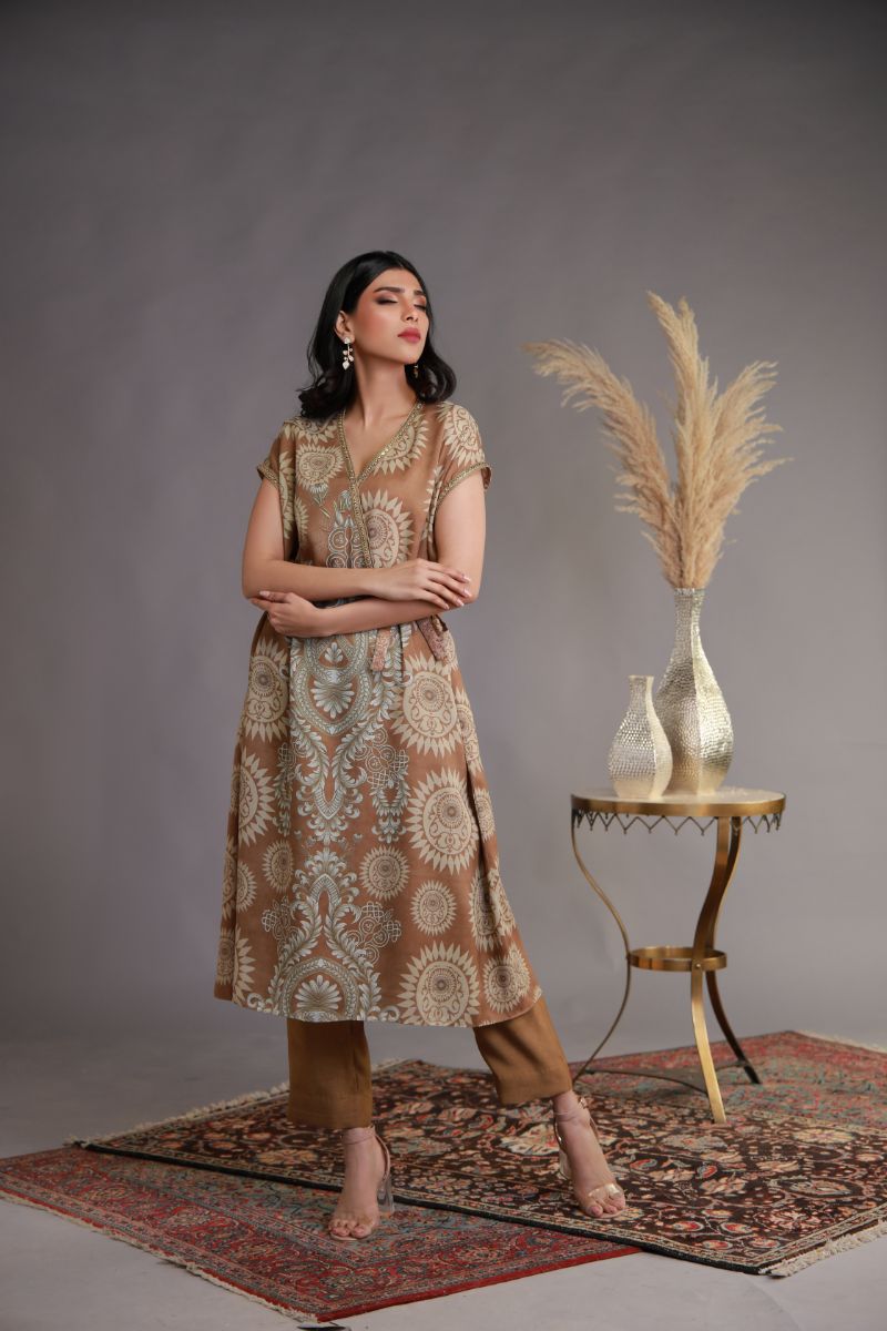 Shamaeel - WFE-04 - Khaadi Silk & Jamawar - 2 Piece