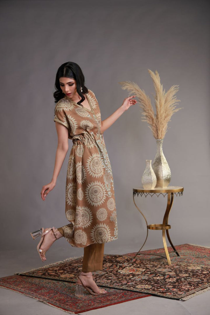 Shamaeel - WFE-04 - Khaadi Silk & Jamawar - 2 Piece