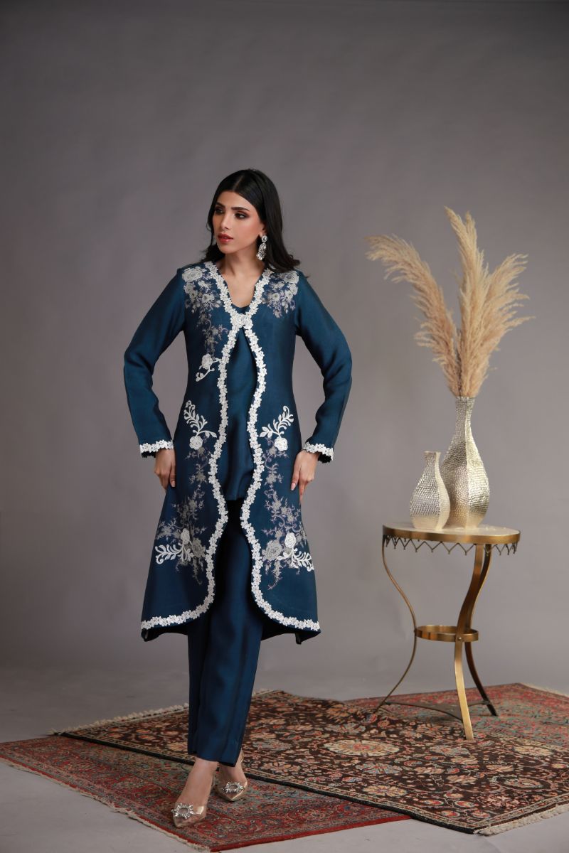 Shamaeel - WFE-07 - Velvet & Khaadi Silk - 2 Piece